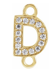 NEW! Solid 14k Gold + Diamond Letters