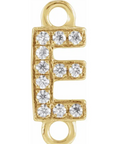 NEW! Solid 14k Gold + Diamond Letters