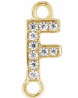 NEW! Solid 14k Gold + Diamond Letters