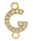 NEW! Solid 14k Gold + Diamond Letters