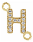 NEW! Solid 14k Gold + Diamond Letters