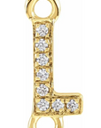 NEW! Solid 14k Gold + Diamond Letters