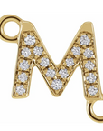 NEW! Solid 14k Gold + Diamond Letters