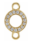 NEW! Solid 14k Gold + Diamond Letters