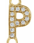 NEW! Solid 14k Gold + Diamond Letters