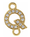 NEW! Solid 14k Gold + Diamond Letters