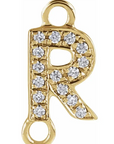 NEW! Solid 14k Gold + Diamond Letters