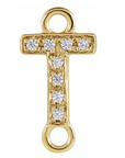 NEW! Solid 14k Gold + Diamond Letters