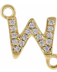 NEW! Solid 14k Gold + Diamond Letters