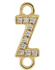 NEW! Solid 14k Gold + Diamond Letters