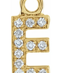 NEW! Solid 14k Gold + Diamond Letters Dangles