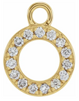 NEW! Solid 14k Gold + Diamond Letters Dangles