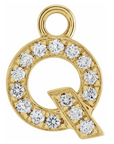 NEW! Solid 14k Gold + Diamond Letters Dangles