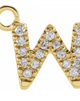 NEW! Solid 14k Gold + Diamond Letters Dangles