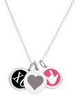 I LOVE YOU NECKLACE sterling silver with rhodium plate