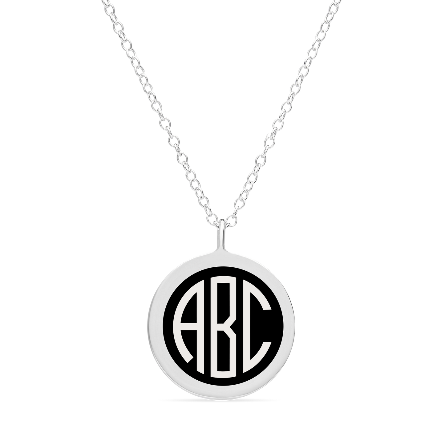 BESPOKE ORIGINAL MONOGRAM CHARM in sterling silver