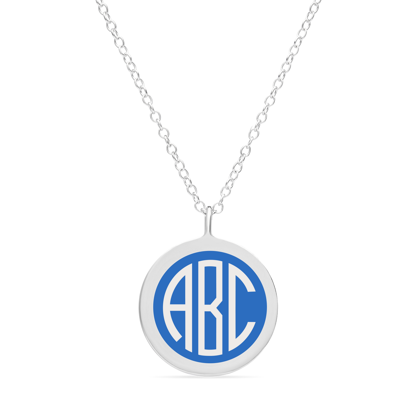 BESPOKE ORIGINAL MONOGRAM CHARM in sterling silver