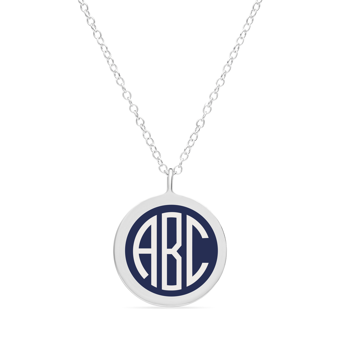 BESPOKE ORIGINAL MONOGRAM CHARM in sterling silver