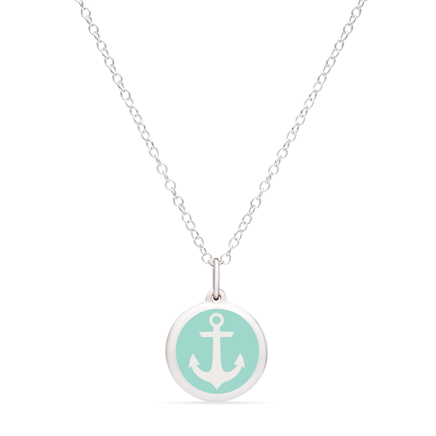 MINI ANCHOR CHARM sterling silver with rhodium plate