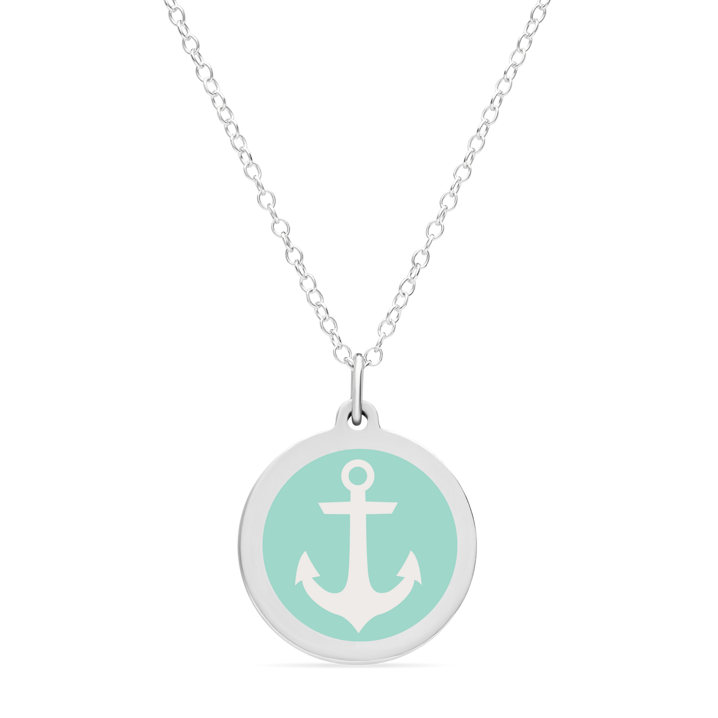 ORIGINAL ANCHOR CHARM in sterling silver with rhodium plate