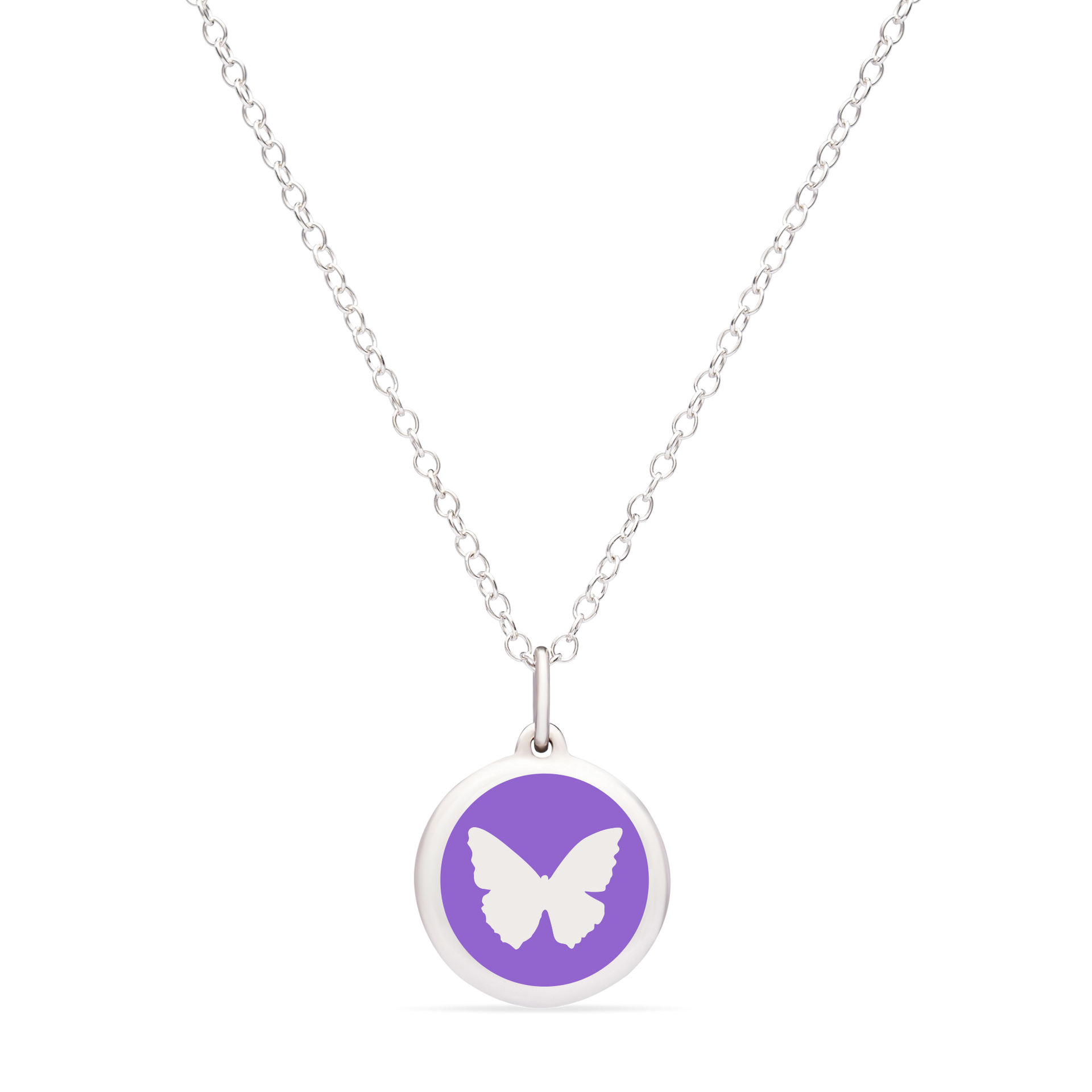 MINI BUTTERFLY CHARM sterling silver with rhodium plate