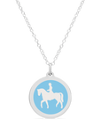 LARGE DRESSAGE CHARM sterling silver with rhodium plate