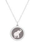 ORIGINAL ELEPHANT CHARM in sterling silver with rhodium plate