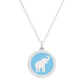 ORIGINAL ELEPHANT CHARM in sterling silver with rhodium plate