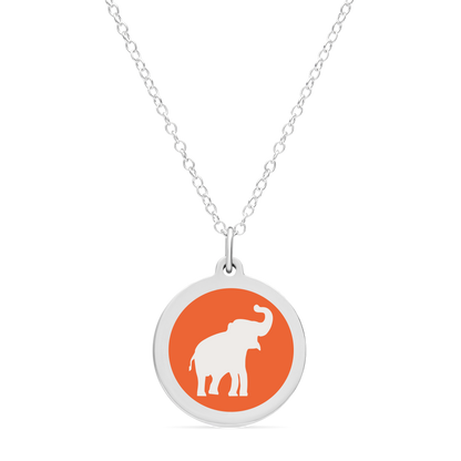 ORIGINAL ELEPHANT CHARM in sterling silver with rhodium plate
