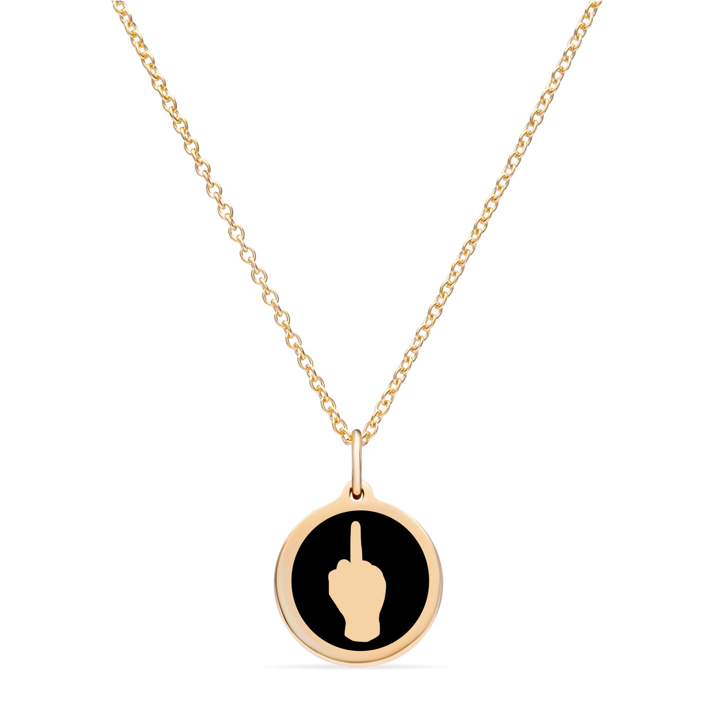 MINI LET'S F CANCER CHARM 14k gold vermeil