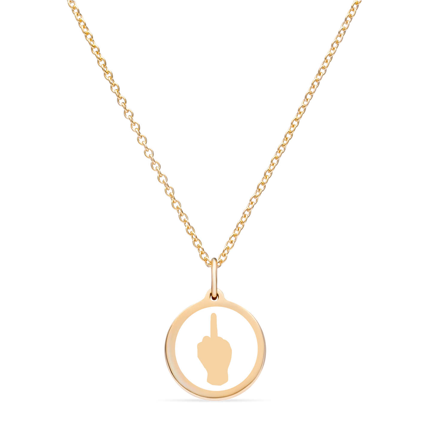 MINI LET'S F CANCER CHARM 14k gold vermeil