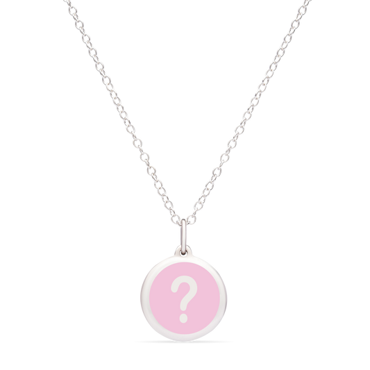 MINI QUESTION MARK CHARM sterling silver with rhodium plate