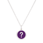 MINI QUESTION MARK CHARM sterling silver with rhodium plate