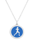 ORIGINAL RUNNER CHARM in sterling silver with rhodium plate