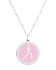 ORIGINAL RUNNER CHARM in sterling silver with rhodium plate