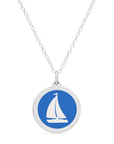 ORIGINAL SAILBOAT CHARM sterling silver with rhodium plate