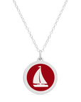 ORIGINAL SAILBOAT CHARM sterling silver with rhodium plate