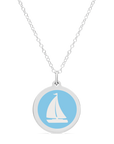 ORIGINAL SAILBOAT CHARM sterling silver with rhodium plate