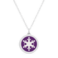 ORIGINAL SNOWFLAKE CHARM in sterling silver with rhodium plate