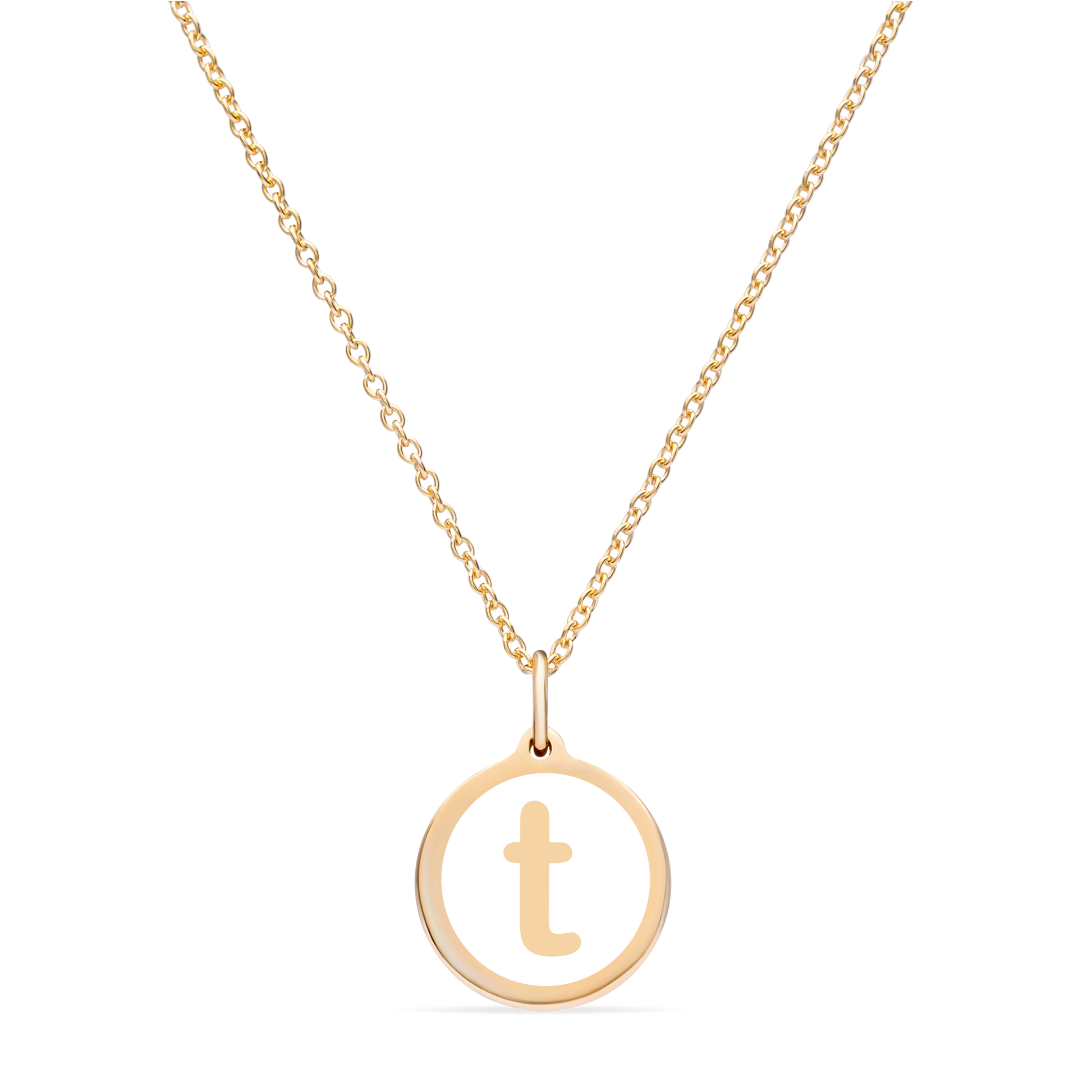 Gold letter sales t charm