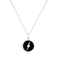 MINI LIGHTNING BOLT CHARM sterling silver with rhodium plate