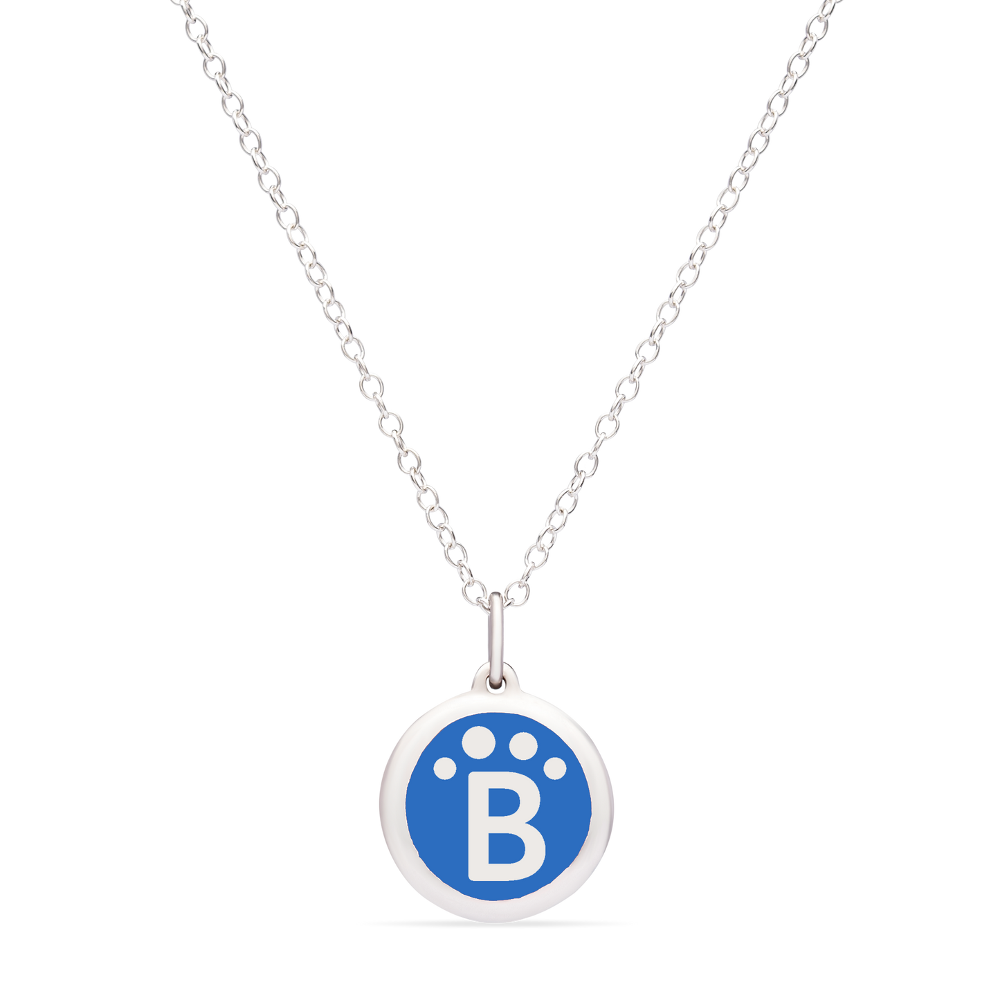 MINI BLUEPATH CHARM sterling silver with rhodium plate
