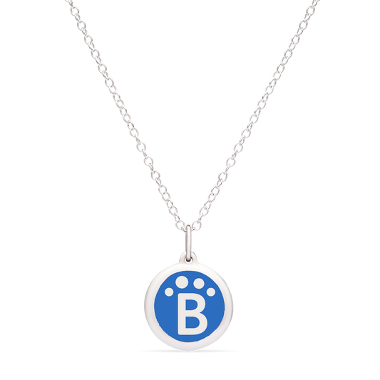 MINI BLUEPATH CHARM sterling silver with rhodium plate