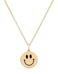 MINI SMILEY FACE CHARM 14k vermeil or sterling silver