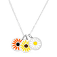 BOUQUET NECKLACE sterling silver with rhodium plate